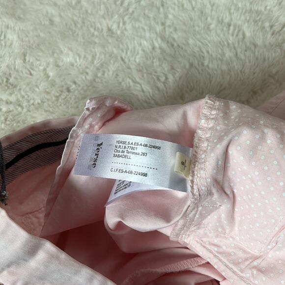 Yerse pale pink designer khaki pants, NWT size small or T1 - Picture 12 of 12